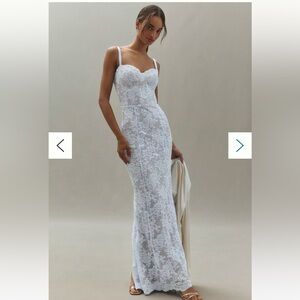 V. Chapman Ruby Corset Lace Maxi Dress Size 6